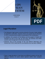 Lecture 9 - Malaysian Legal System