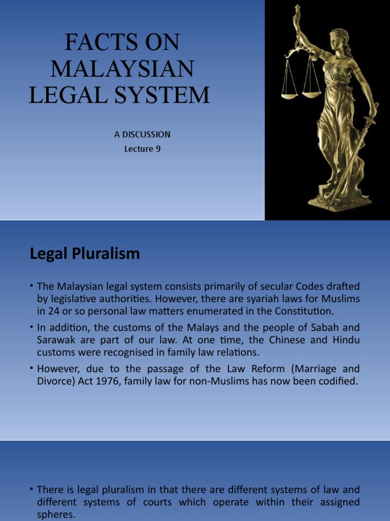 Lecture 9 - Malaysian Legal System | PDF | Malaysia | Constitution