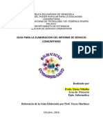 Guia de Informe de Proyecto Comunitario 2016