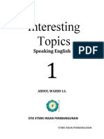 Interesting Topics: Abdul Wahid I.S