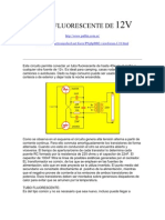 Tubo Fluorescente de 12V