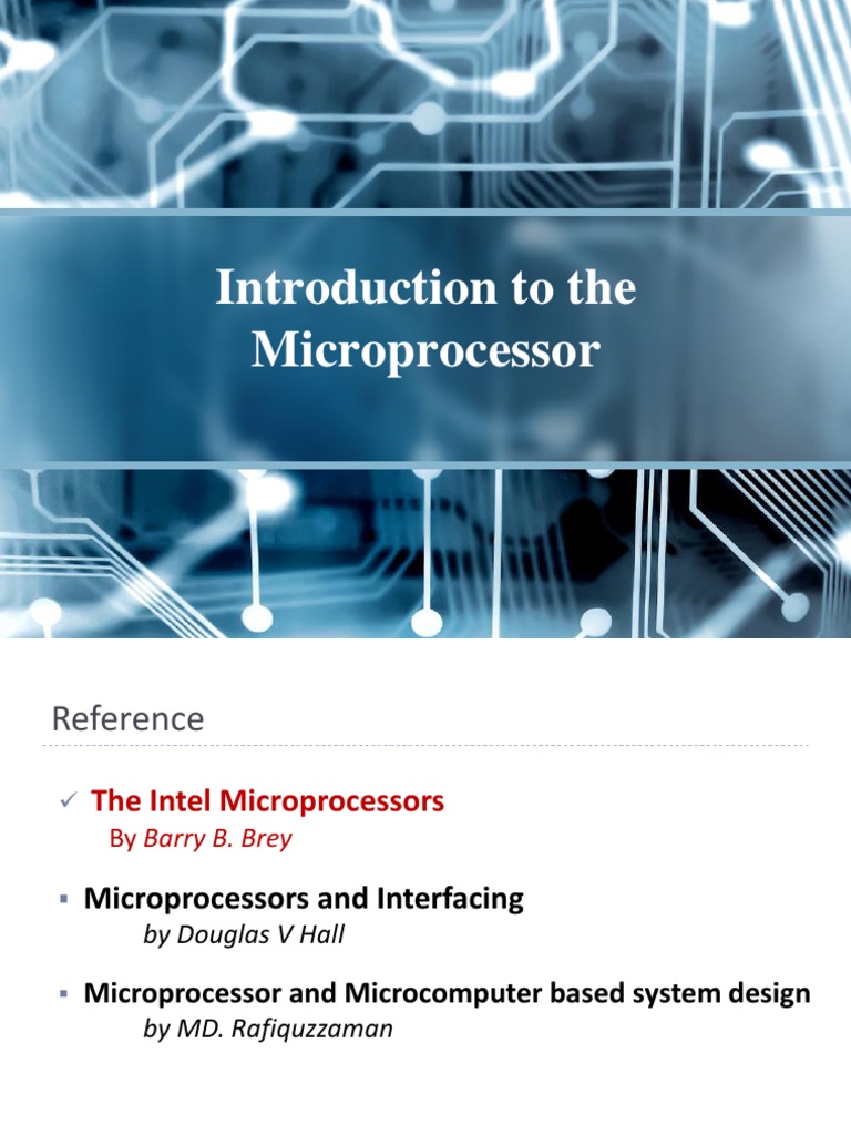 Introduction To The Microprocessor | PDF | Central Processing Unit ...