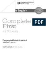 Complete First For Schools Photocopiables