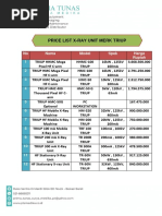 Price List X-Ray Unit Merk Triup