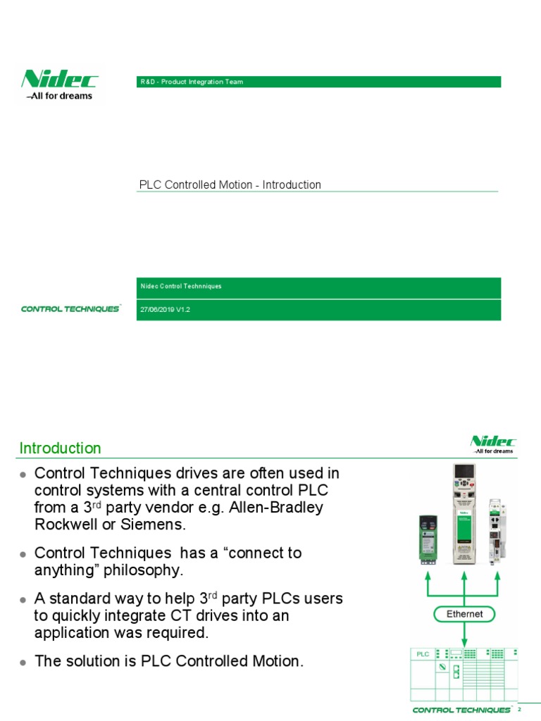 PLC Motion Control Solutions Overview | PDF | Programmable Logic ...