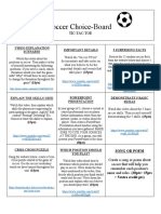 Soccer Choice-Board Tic-Tac-Toe
