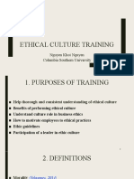 Ethical Culture Training Guide