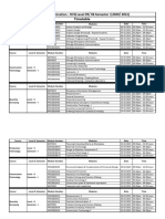 Timetable: Common Examination - NVQ Level 05/ 06 Semester I (2020/ 2021)