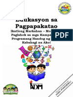 ESP6 - Module8 - Paglahok Sa Mga Kampanya at Programang Handog NG Batas, Kabahagi Na Ako!