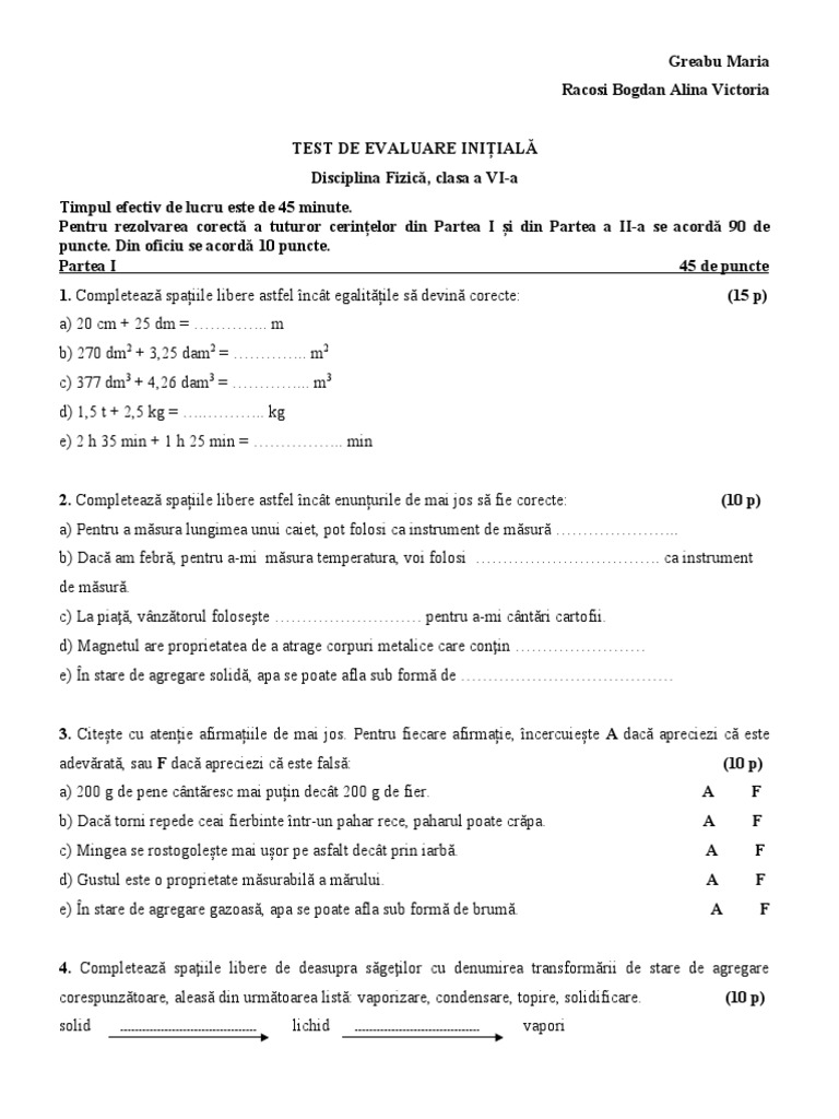 Test Initial VI | PDF