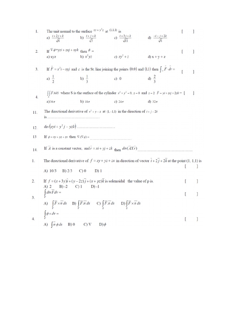 VECTOR Calculus Unit IV V | PDF
