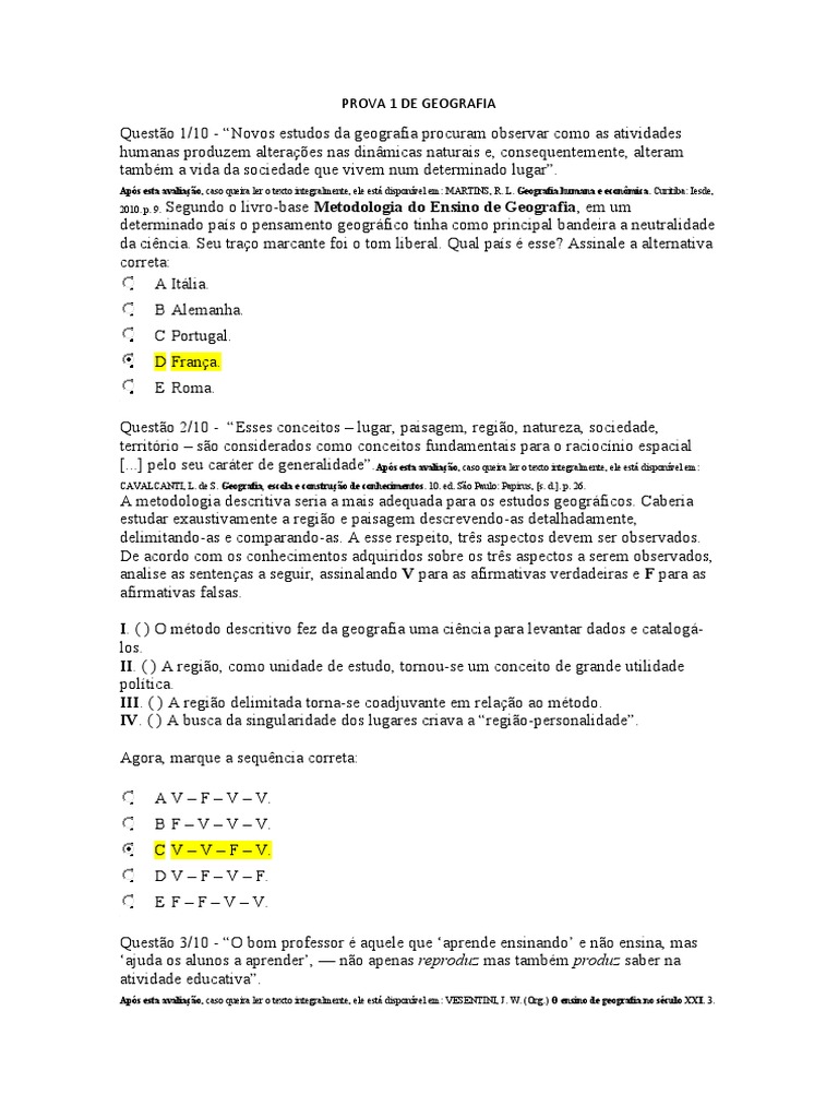  Geografia e Ensino: Dimens›es Teoricas e Praticas Para