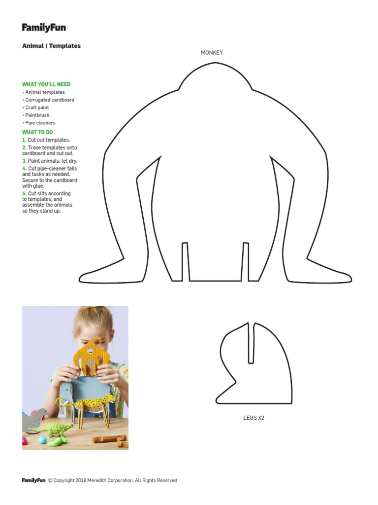Animal - Templates: What You'Ll Need | PDF