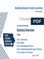 Dyslexia Overview Dyslexia Training Certificate