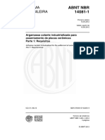 Nbr 14081 1 2012 Argamassa Colante Industrializada Para Assentamento de Placas Ceramicas Parte 1 Requisitos