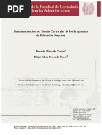Fundamentación Del Diseño Curricular de Los Programas de Educación Superior