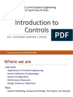 Introduction To Controls: ME211 Control System Engineering