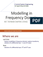 Modelling in Frequency Domain: ME211 Control System Engineering