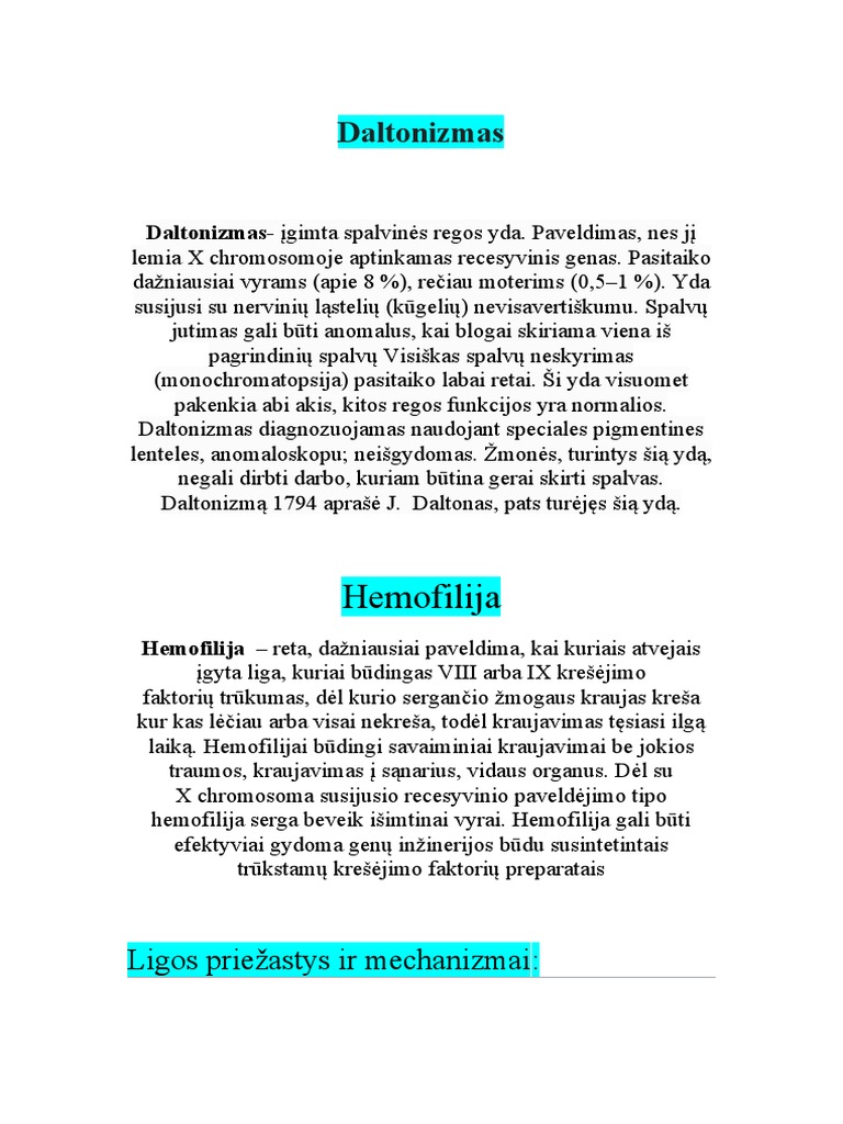 Daltonizmas Bio 03 17 | PDF