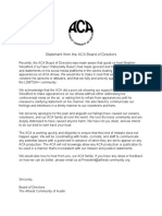 ACA Board Statement 20190508