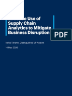 723779 Effective Use of Supply Chain Analytics to Mitigate Business Disruptions