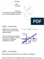 CAPM - Cross-sectional and Time-series Tests