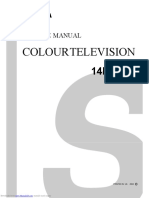 Toshiba Colour Television Service Manual 14N21NS Troubleshooting Guide