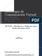 Estrategia de comunicación virtual en redes sociales