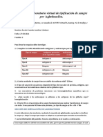 Informe de Laboratorio Virtual de Tipificación de Sangre Por Aglutinación