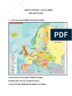 Harta Politica A Europei State Si Regiuni