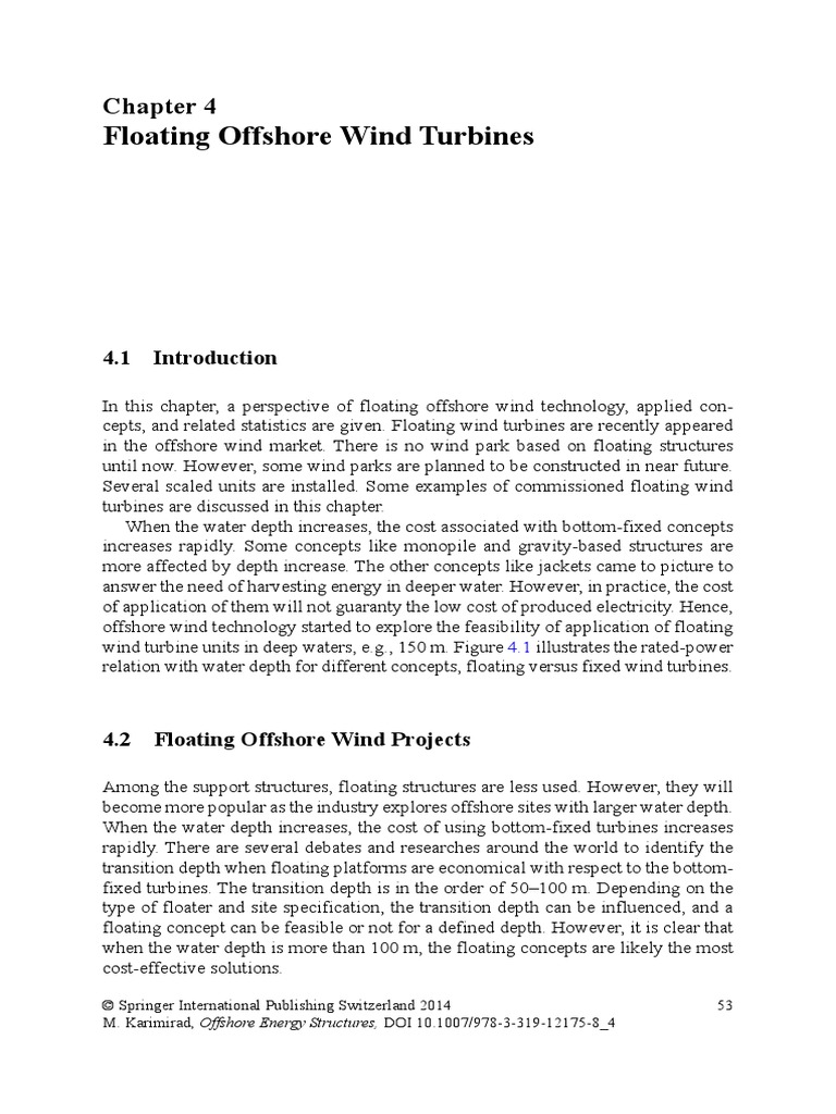 Floating Offshore Wind Turbines | PDF | Offshore Wind Power | Nature