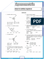 Sistema de medidas angulares y ejercicios de trigonometría