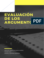 Evaluación de los Argumentos Lógica Resumen