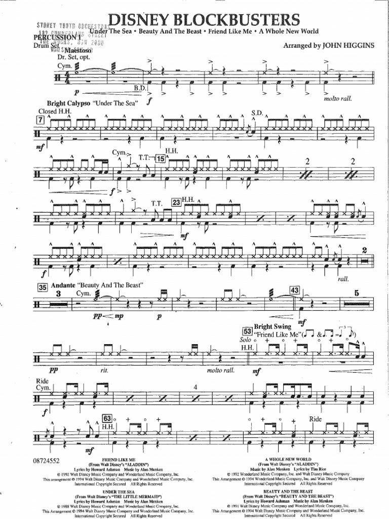 21 HigginsDisneyBlockbustersPercussion1 PDF