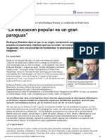 La - Educacion - Popular - Es - Un - Gran - Paraguas - Rodrigues Bandao