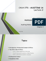 Caua 3751 - Auditing 1A: Professional Conduct