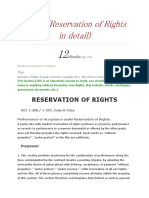 Court (Reservation of Rights in Detail)
