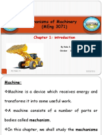 Chapter 1 Mechanisms of Machinery