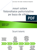 Prezentare PPT Panouri Solare Fotovoltaice Policristaline Pe Baza de Siliciu
