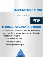 Hermenêutica e Exegese Bíblica 04