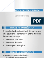 Hermenêutica e Exegese Bíblica 02