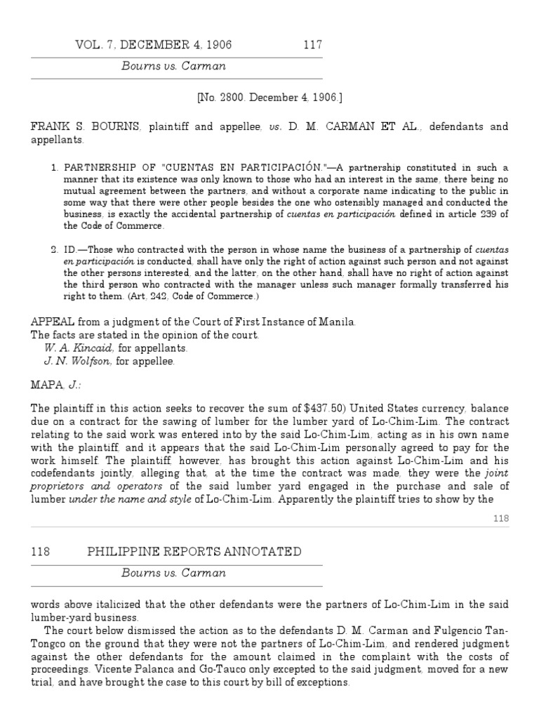 Bourns vs. Carman PDF Partnership Lawsuit