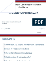 Fiscalite Internationale: Ecole Nationale de Commerce Et de Gestion Casablanca