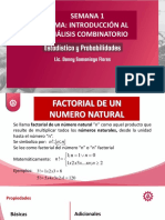 Introducción al análisis combinatorio: factoriales y principios fundamentales