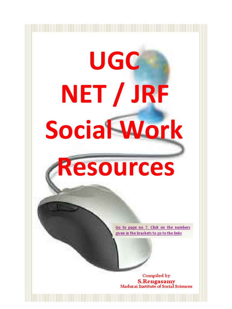 UGC NET JRF Social Work Syllabus and Resource Links PDF Social