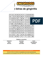 Sopa de Letras de Gingivitis