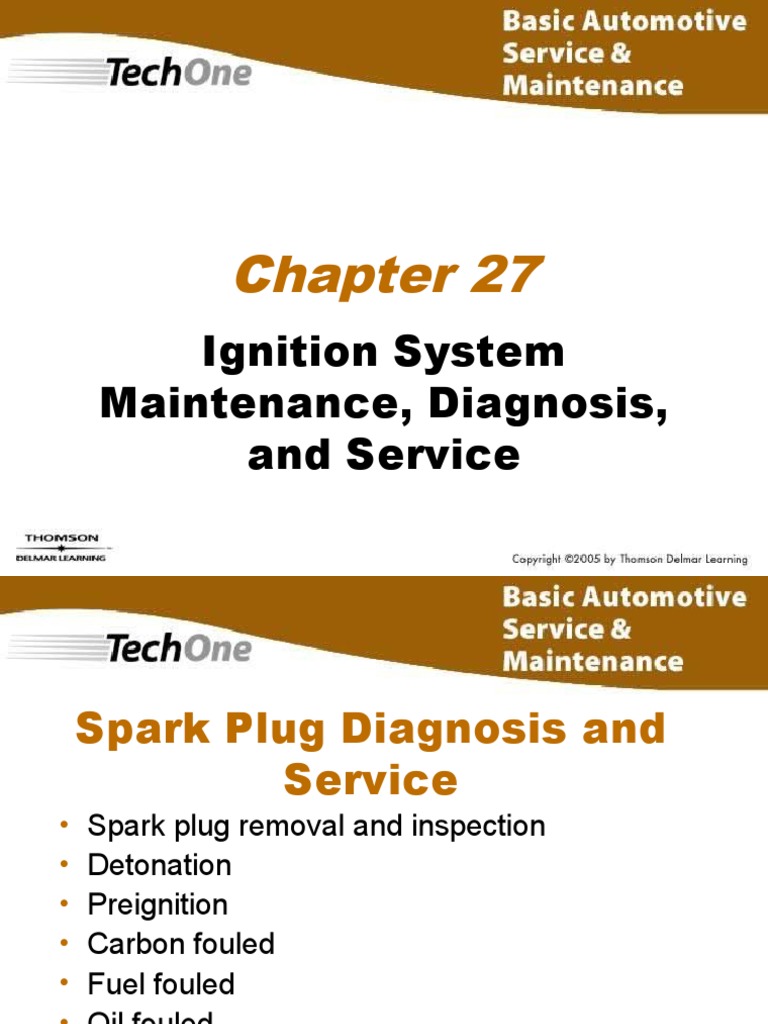 Ignition System Maintenance and Diagnosis | PDF
