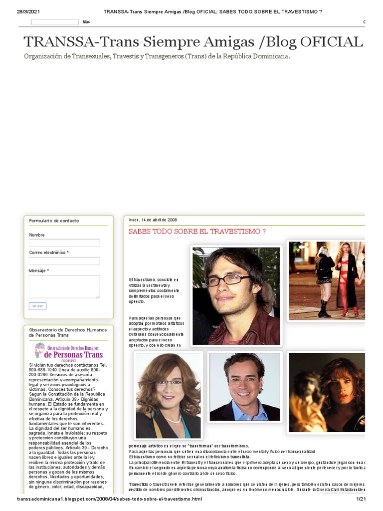 Entendiendo el Travestismo | PDF | Transgénero | Estudios LGBTQIA+