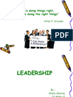 Management Is Doing Things Right, Leadership Is Doing The Right Things