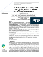 Intellectual Capital Efficiency and Corporate Book Value: Evidence From Nigerian Economy